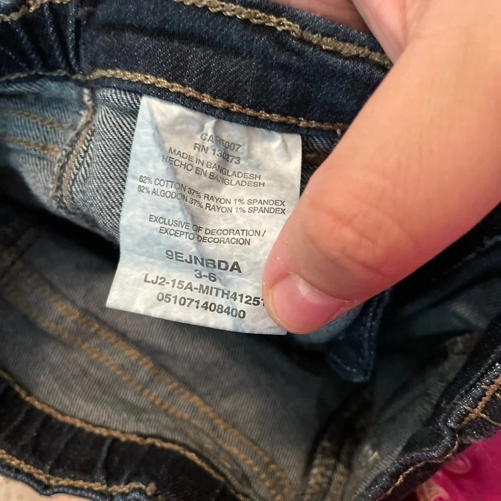 Wrangler Kids Dark Blue straight leg Jeans size 3/6M